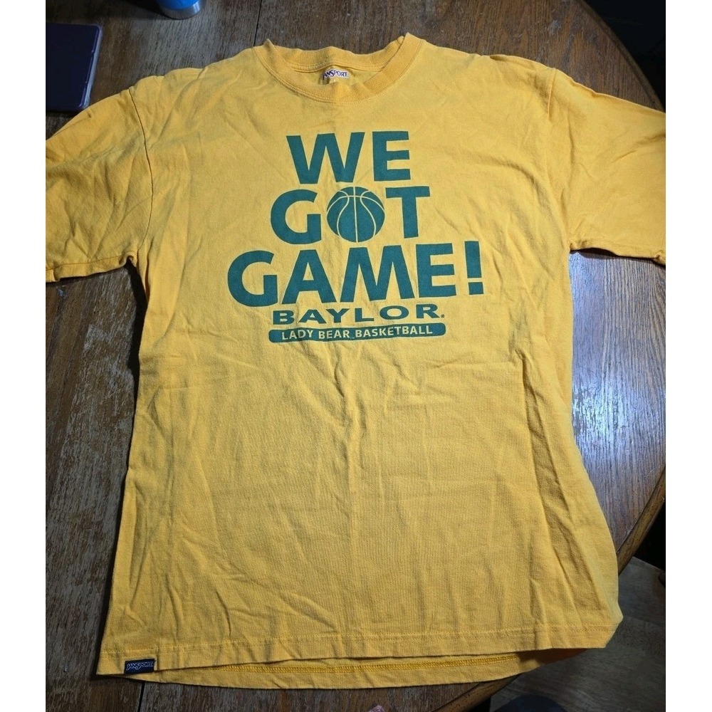 Baylor Bears University "We Got Game " Sz L Yellow JanSport Lady Bear Basketball